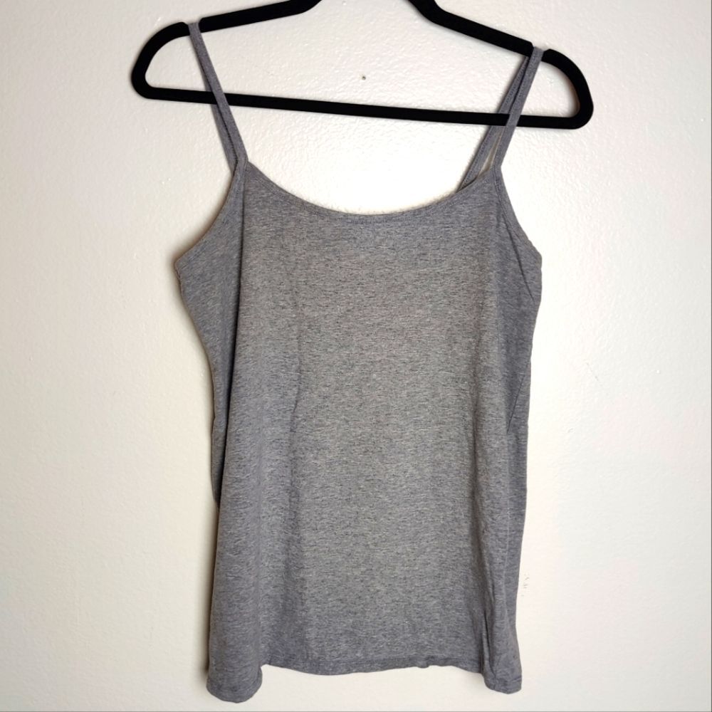 Motherhood Maternity Grey Spaghetti Strap Tank Top, Size M